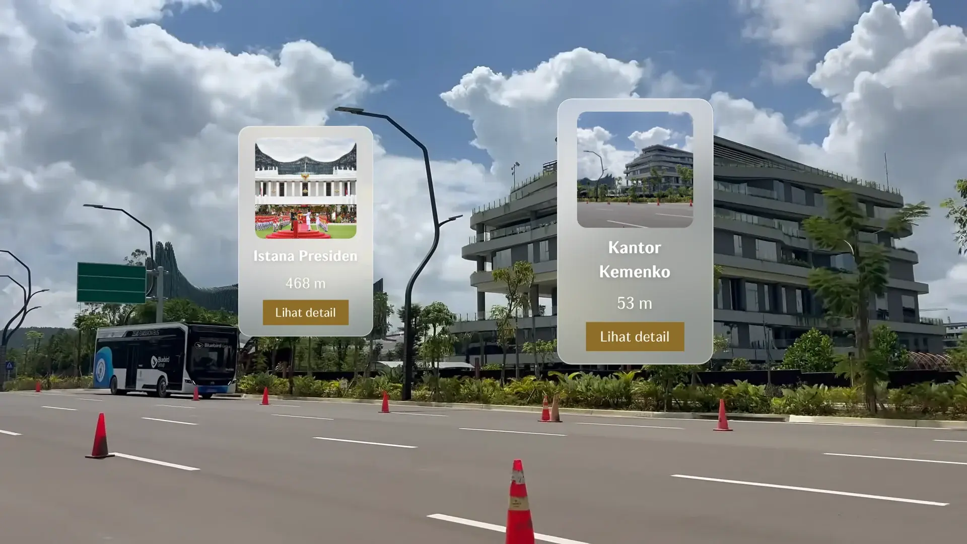Gambar fitur pencari lokasi AR