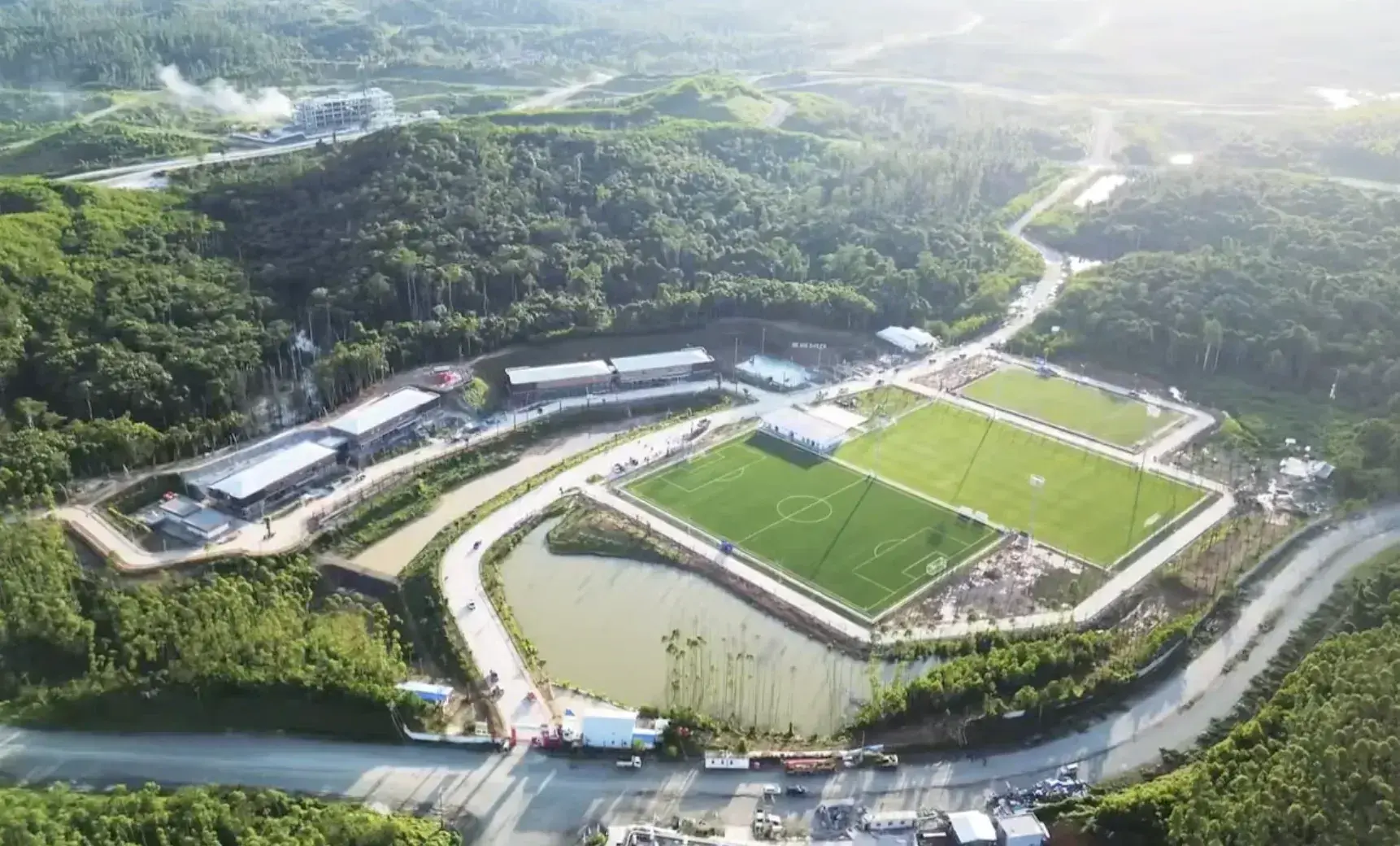 Gambar yang menunjukkan lokasi Training Center PSSI di Nusantara